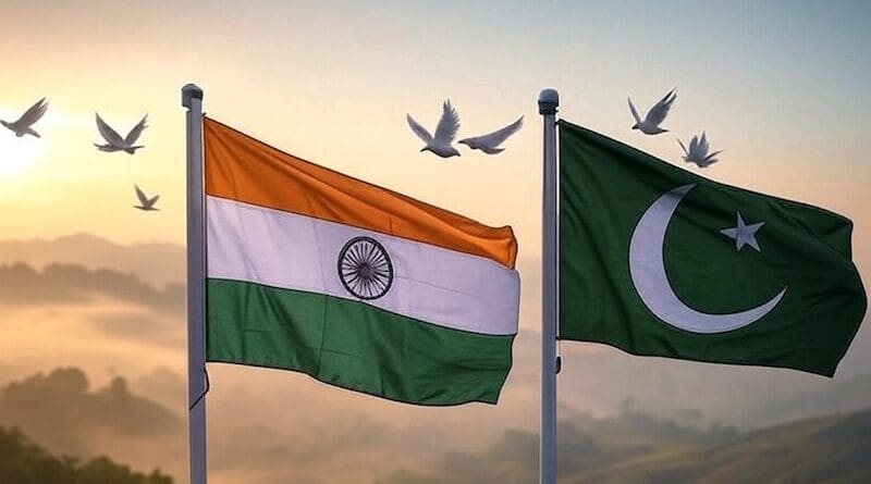 flags india pakistan doves peace grok