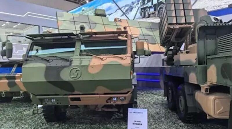 The FK-4000 air defense weapon system utilizes high-power microwaves to disable unmanned aerial vehicles. (Source: China Aerospace Science and Industry Co., Ltd. (CASIC))