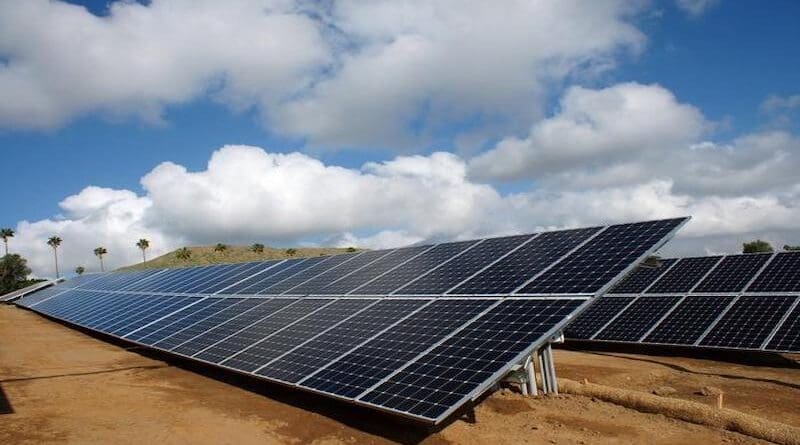 Solar panels are only one of many applications that would benefit from deeper understanding of the ways light transfers energy through materials. CREDIT: U.S. Gov Works