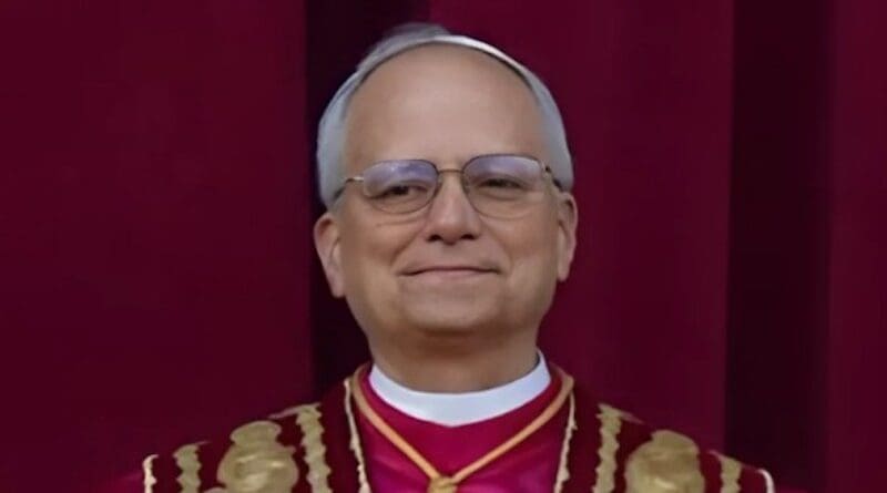 Pope Leo XIV On the Balcony of St Peter's Basilica. Photo Credit: JonaLum01, Wikipedia Commons