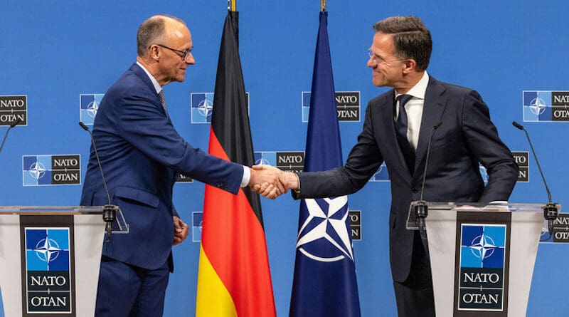 NATO Secretary General Mark Rutte meets with Friedrich Merz, Chancellor of Germany. Photo Credit: NATO