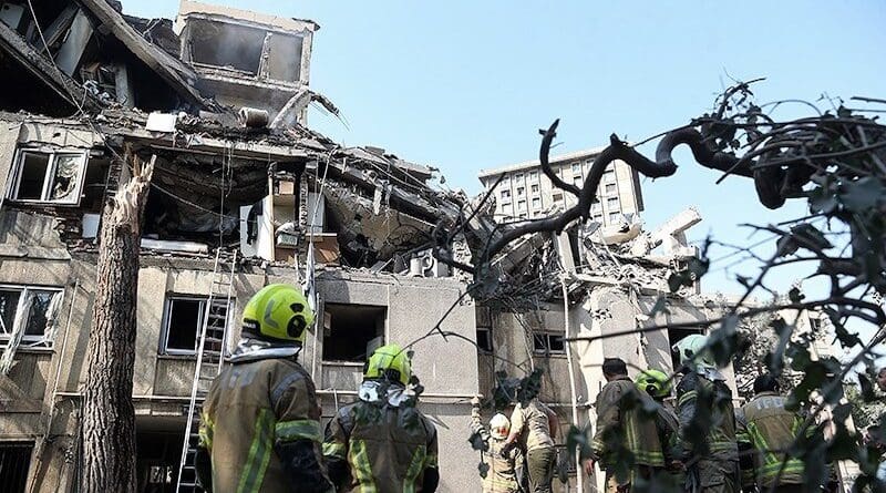 Aftermath of Israeli airstrike on Iran. Photo Credit: Tasnim News Agency
