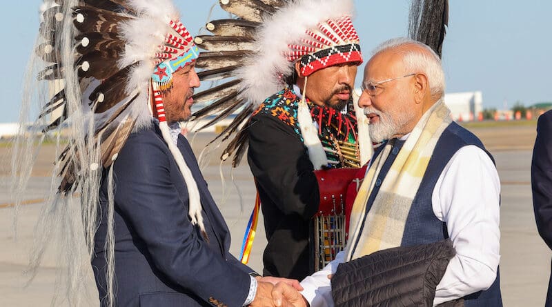 India's Prime Minister Narendra Modi arrives at Calgary Airport, in Canada on June 16, 2025. Photo Credit: India PM Office