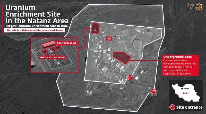 Uranium Enrichment Site in the Natanz Area. Credit: IDF