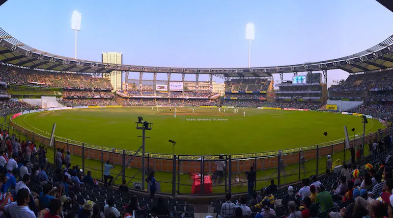 India's Wankhede Stadium. Photo Credit: Anand Desai, Wikipedia Commons