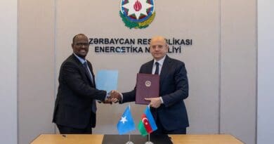Azerbaijan's Minister of Energy, Parviz Shahbazov, and Somalia's Minister of Petroleum and Mineral Resources, Dahir Shire Mohamed. Photo Credit: Parviz Shahbazov, X