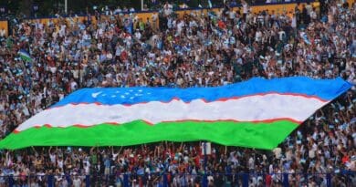 File photo of Uzbekistan national football team supporters. Photo Credit: TwoWings, Wikipedia Commons