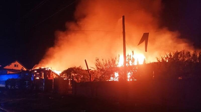 Aftermath of Russian bombing in Ukraine. Photo Credit: DSNS.GOV.UA, X