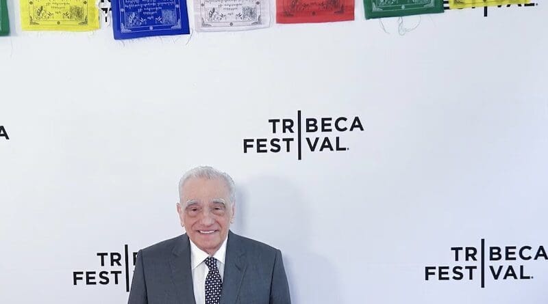 Filmmaker Martin Scorsese at the screening of his 1997 film "Kundun" at Tribeca Festival in New York, June 6, 2025. (Tenzin Pema/RFA)