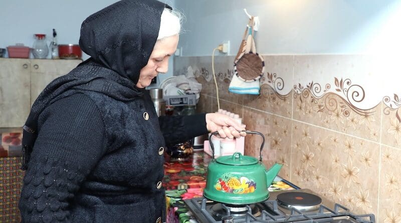 A woman in a kitchen in Azerbaijan. Photo Credit: gov.az