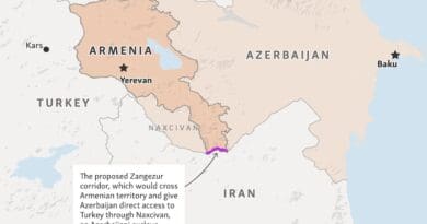 Proposed Zangezur Corridor. Photo Credit: RFE/RL