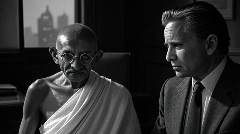 Mahatma Gandhi and Gordon Gekko grok