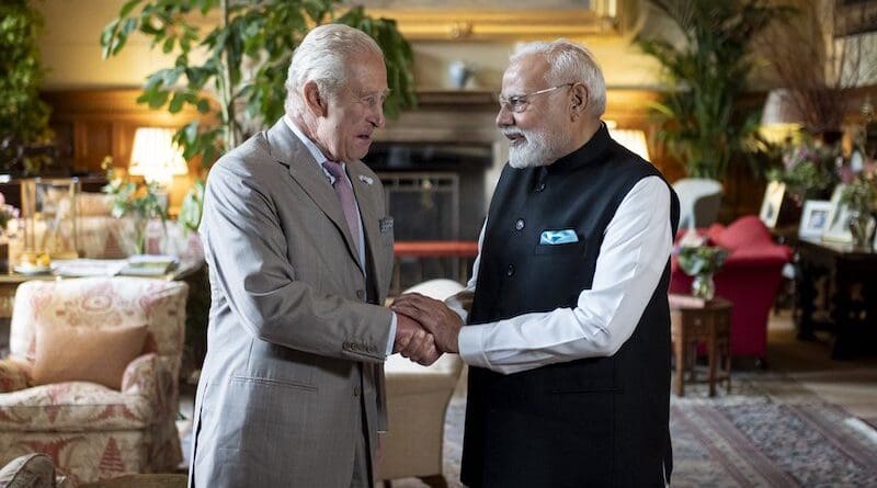 His Majesty King Charles III with India's Prime Minister Narendra Modi. Photo Credit: India PM Office