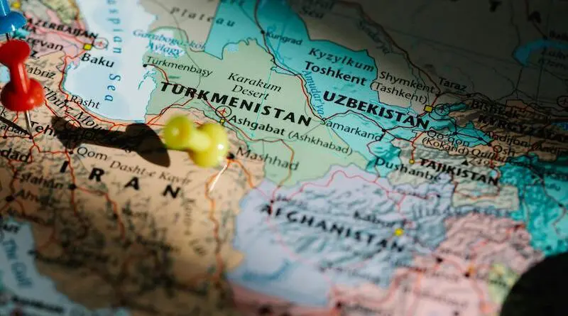 iran central asia map