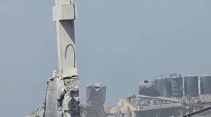 Aftermath of Israeli airstrike that hit the Catholic Holy Family Church in Gaza. Photo Credit: myfranciscan.org