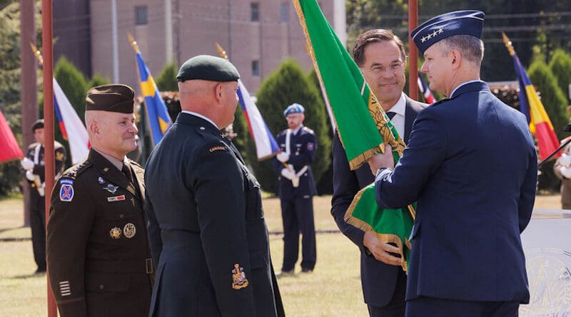 NATO Secretary General Mark Rutte attends SACEUR Change of Command ceremony at SHAPE Headquarters. Photo Credit: NATO