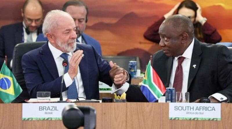 Brazil's President Luiz Inácio Lula da Silva with South Africa's President Cyril Ramaphosa. Photo Credit: SA News