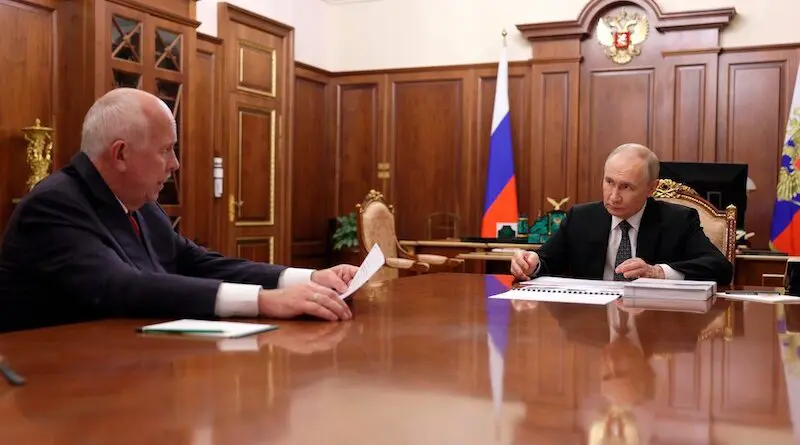 Rostec CEO Sergei Chemezov with Russia's President Vladimir Putin. Photo Credit: Kremlin.ru