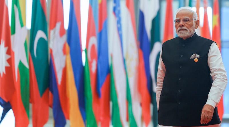 India's PM Narendra Modi at SCO Summit in Tianjin, China on September 01, 2025. Photo Credit: India PM Office
