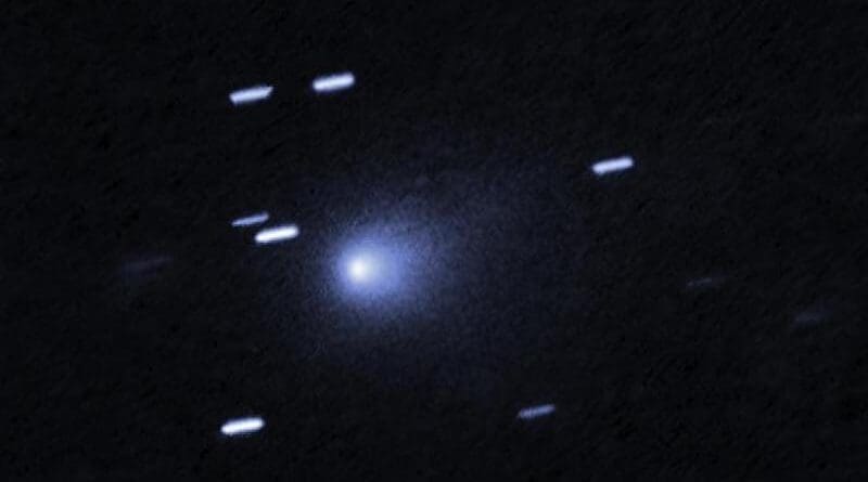 Interstellar object 3I/ATLAS imaged by the Hubble Space Telescope. Could similar objects be the seeds of new planets around young stars? CREDIT: NASA/ESA/David Jewitt (UCLA). Image Processing: Joseph DePasquale (STScI).