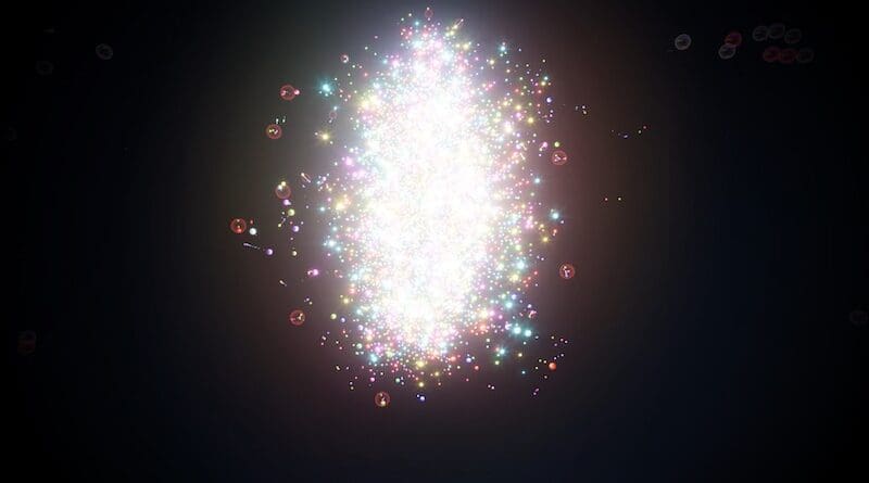 Artistic rendering of quark–gluon plasma (Image: CERN)