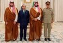 Pakistan's Prime Minister, Shehbaz Sharif (second-left) pictured with Saudi Arabia's Crown Prince, Mohammed bin Salman (second-right) and Field Marshal General Asim Munir (right) in Riyadh, Saudi Arabia, on September 17, 2025. (PID/File)