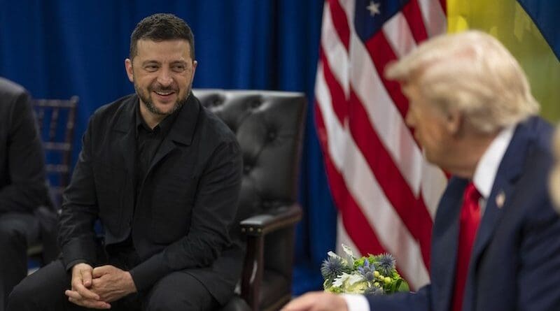 Ukraine's President Volodymyr Zelensky with U.S. President Donald Trump. Photo Credit: The White House, X