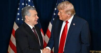 President of the Republic of Uzbekistan Shavkat Mirziyoyev with US President Donald Trump. Photo Credit: president.uz