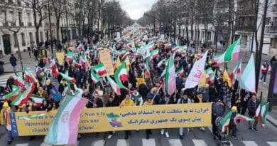 Anti-Iranian regime protest. Photo supplied