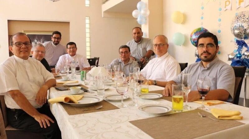 Pope Leo XIV is pictured here during a past birthday celebration when he served as bishop of the Diocese of Chiclayo, Peru. | Credit: Photo courtesy of Diocese of Chiclayo