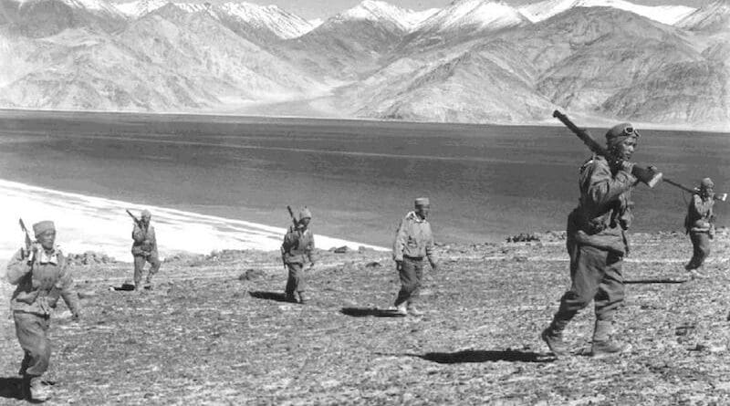 Rifle-toting Indian soldiers on patrol during the brief, bloody 1962 Sino-Indian border war. Photo Credit: Author unknown, Wikipedia Commons