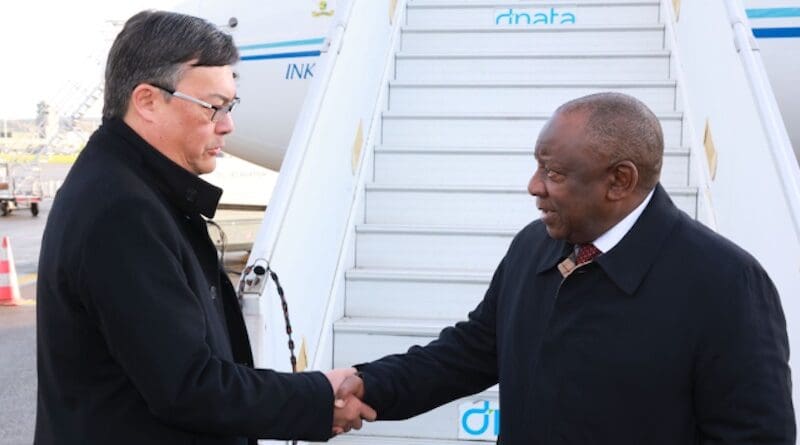South Africa's President Cyril Ramaphosa arrives in Switzerland for a two-day State Visit. Photo Credit: SA News