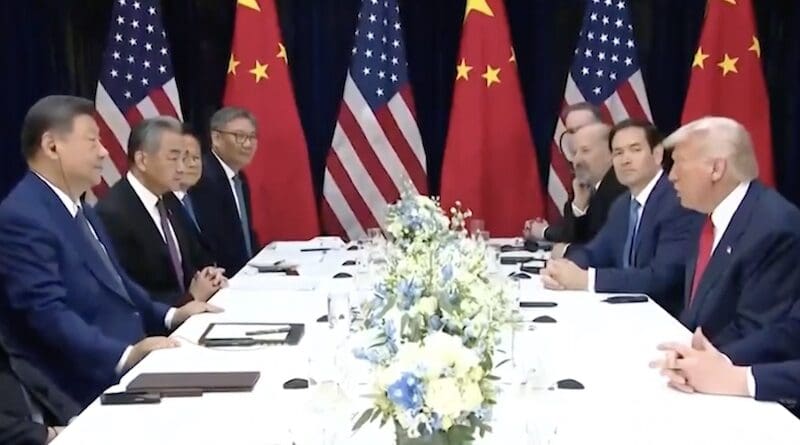 US President Donald Trump with China’s President Xi Jinping. Photo Credit: White House video screenshot, X