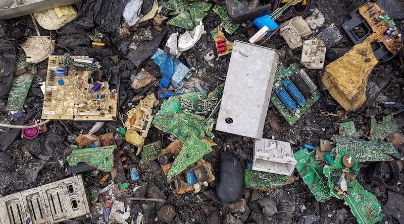 File photo of electronic waste. Photo Credit: Muntaka Chasant, Wikipedia Commons