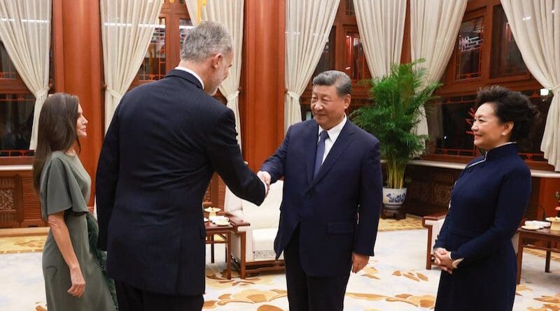 Spanish King Felipe VI with China's President Xi Jinping. Photo Credit: @CasaReal, X