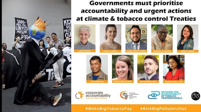 cns tobacco Will Governments Make Big Tobacco Pay And Kick Big Polluters Out From  Treaty Meets? – OpEd – Eurasia Review