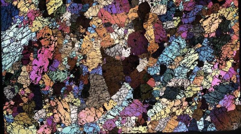 A piece of the lowermost continental mantle (the crystalline roots of the continents). This represents the material that the research proposes is removed and swept sideways into the oceanic mantle CREDIT: Prof Tom Gernon, University of Southampton