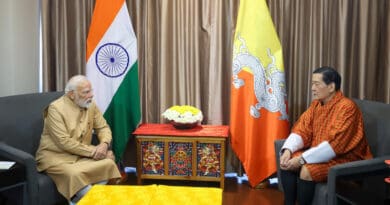 India's Prime Minister Narendra Modi receives Royal Audience with His Majesty the Fourth Druk Gyalpo at Thimphu, in Bhutan on November 12, 2025. Photo Credit: PM India