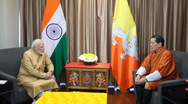 India's Prime Minister Narendra Modi receives Royal Audience with His Majesty the Fourth Druk Gyalpo at Thimphu, in Bhutan on November 12, 2025. Photo Credit: PM India