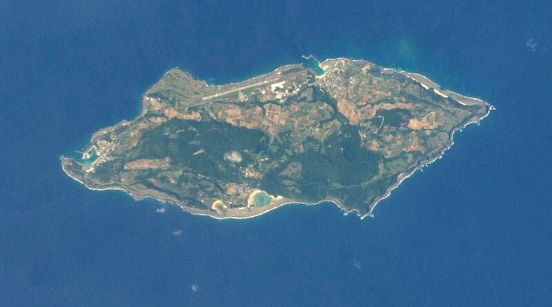 Yonaguni Island seen from space. Photo Credit: NASA-Johnson Space Center, Wikipedia Commons