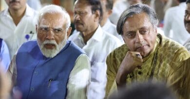 India's Prime Minister Narendra Modia with Dr. Shasi Tharoor. Photo Credit: India PM Office, Wikimedia Commons