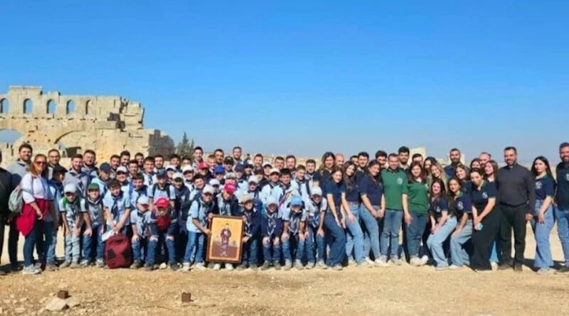 A pilgrimage to the ancient shrine of St. Maron and the Church of St. Simeon Stylites recently took place in northwestern Syria. | Credit: Maronite Scout Group