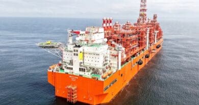 The Nguya FLNG floating liquefaction unit. Photo Credit: Eni