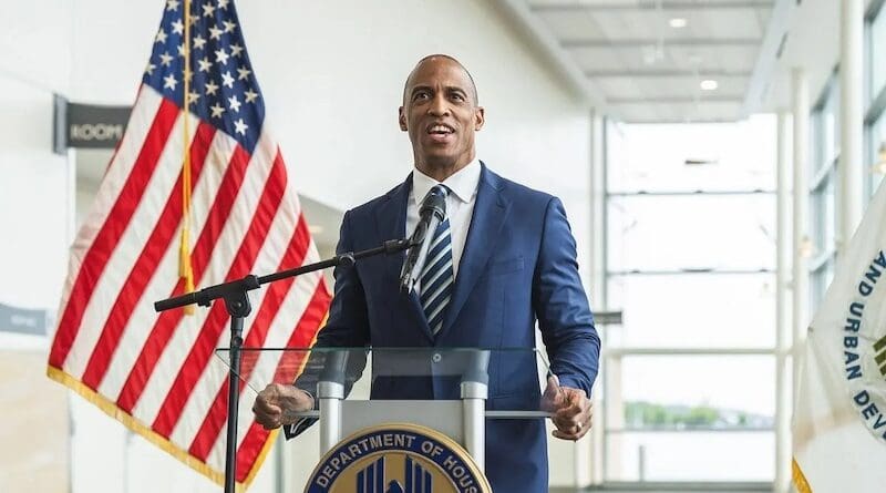 Housing and Urban Development Secretary Scott Turner speaks in Erie, Pa., May 28, 2025. Photo: U.S. Department of Housing and Urban Development via Flickr / Public Domain