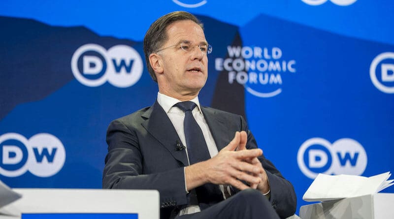 NATO Secretary General Mark Rutte at World Economic Forum in Davos. Photo Credit: World Economic Forum/Valeriano Di Domenico