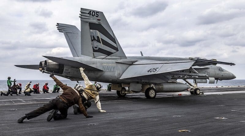 Strike Fighter Squadron 151, launches from the flight deck of the USS Abraham Lincoln (CVN 72) while conducting routine flight operations in the Arabian Sea. Photo Credit: CENTCOM