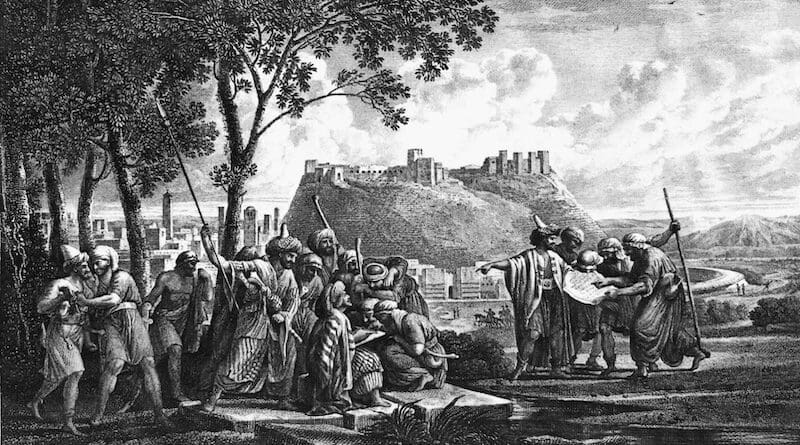 Illustration of the state of the Emesa Castle in Homs in the late 18th century. By L. F. Cassas, 1799-1800. Credit: SHEDET (2026). DOI: 10.21608/shedet.2025.392640.1307
