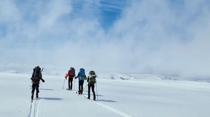 Epic ski route under threat. A classic cross-country ski traverse is the 62 km "Josten på langs" across Jostedalsbreen. With the glacier likely to split into several smaller parts in the future, the trip will hardly be the same. Photo: Liss M. Andreassen