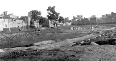 The Jallianwalla Bagh in 1919, months after the massacre. Photo Credit: Author unknown, Wikimedia Commons
