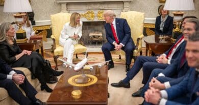 Italy's Prime Minister Giorgia Meloni with US President Donald Trump. Photo Credit: The White House